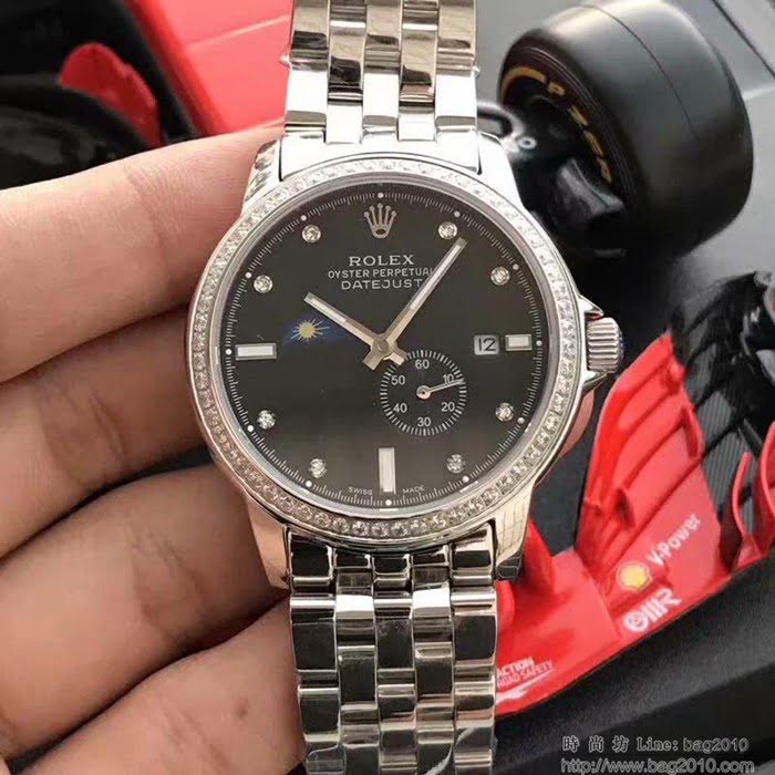 ROLEX勞力士 2019鼎力推薦 最新款勞力士 月相系列 九字位日月星辰功能 三度防水性能 透底 男士腕表  wssb4984